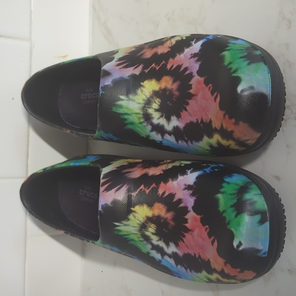 Colorful Tie-Dye CROCS - Picture 2 of 5